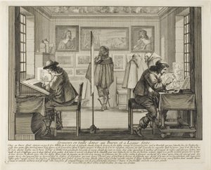 The Engraver and the Etcher, 1642 by Abraham Bosse