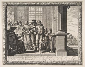 The Prodigal Son Changes Clothes, ca. 1636 by Abraham Bosse