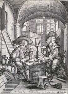 The Smokers by Abraham Bosse