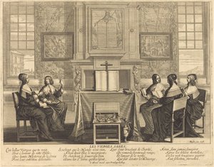 The Wise Virgins at Prayer by Abraham Bosse