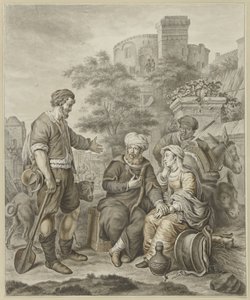 The Levite and His Concubine in Gibeah by Abraham Delfos