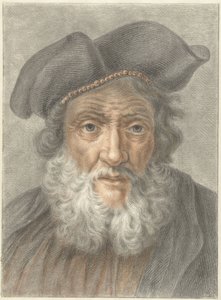 Old Man with Cap by Abraham Delfos