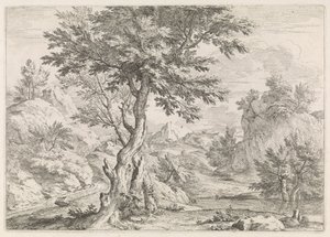 Hilly Landscape with Rocks by Abraham Genoels