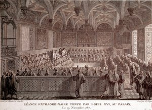 Extraordinary Session Held by Louis XVI at the Palace of Versailles