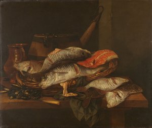Still Life with Fish by Abraham Hendricksz van Beyeren