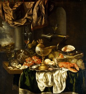 Still Life with Landscape, 1650s by Abraham Hendricksz van Beyeren