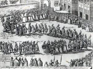 Procession for the wedding of Frederick V, Elector Palatine and Princess Elizabeth, c.1613