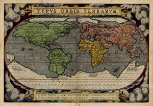 Typus Orbis Terrarum by Abraham & Hogenberg Frans & Kremer Gerard (16th century) Ortelius
