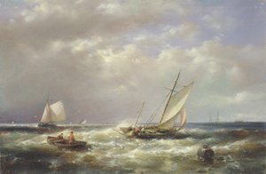 Fishing Boats off the Coast