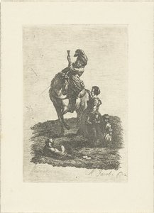 Rider on Horseback by Abraham Jacobi