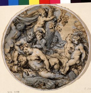 Sleeping Bacchus by Abraham Jansz. van Diepenbeeck