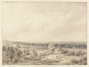 View Towards Alkmaar from the Dune at Schoorl by Abraham Johannes Couwenberg