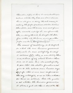 Autograph manuscript of Lincoln