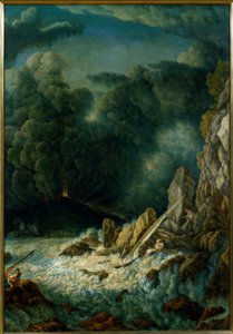 Volcanic Eruption by Abraham Louis Rodolphe Ducros