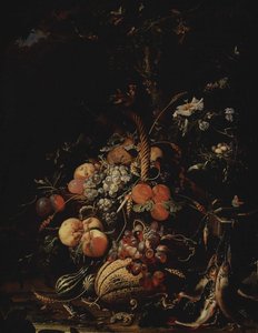 Fruit by Abraham Mignon