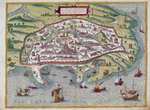 Map of Alexandria by Abraham Ortelius, Antwerp