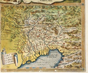Map of Friuli Venezia Giulia Region, from Theatrum Orbis Terrarum by Abraham Ortelius