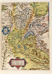 Map of Savoie, from Theatrum Orbis Terrarum by Abraham Ortelius