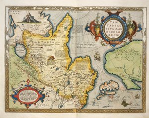 Map of Tartary, Northern-Central Asia, from Theatrum Orbis Terrarum