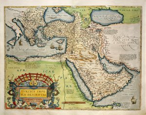 Map of Turkey, from Theatrum Orbis Terrarum by Abraham Ortelius