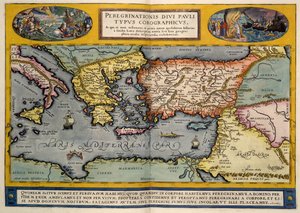 The Mediterranean region by Abraham Ortelius