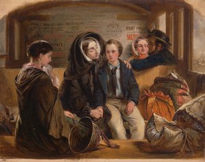 Second Class-The Parting. Thus part we rich in sorrow, parting poor, 1855
