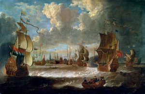 Ships in a Lagoon, 17th or Early 18th Century