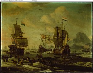 The Dutch Whaling Fleet by Abraham Storck