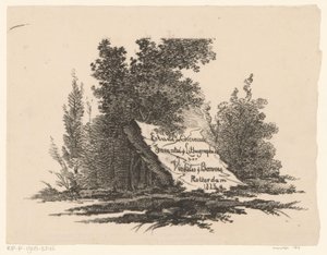 Rock in Landscape by Abraham Vinkeles
