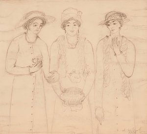 Three Women by Abraham Walkowitz