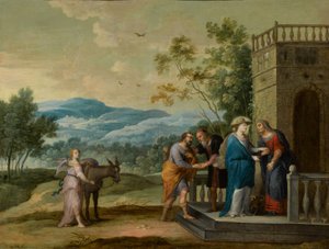 The Visitation: Mary and Elisabeth Shaking Hands