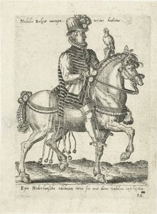 Dutch Nobleman on Falcon Hunt on Horseback