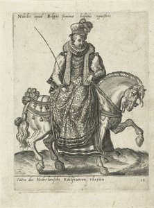 Dutch Noblewoman on Horseback