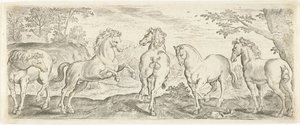 Horses by Abraham de Bruyn (possibly)