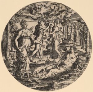 Diana and Her Nymphs in a Garden by Abraham de Bruyn