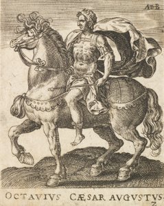 Octavius Caesar Augustus (from Twelve Caesars on Horseback) by Abraham de Bruyn