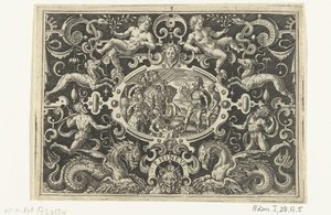Perseus Showing His Medusa Shield to Phineus by Abraham de Bruyn