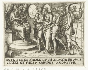 Susanna Before the Judges by Abraham de Bruyn