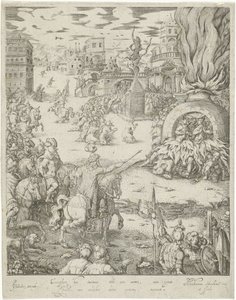Shadrach, Meshach, and Abednego in the Fiery Furnace by Abraham van den Hecken