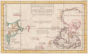 Map of Asia and America