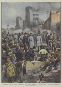 120 Miners Killed by Fire in a Westphalia Mine, the Emperor Watches the Attempts