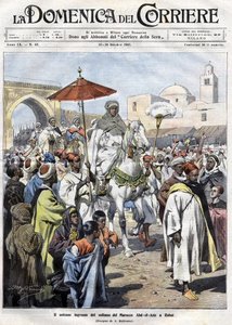 Abd al-Aziz Entered Rabat in Morocco in October 1907 by Achille Beltrame