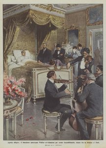Cheerful agony, American banker Walker, incurably poisoned by mistake, dies among music and flowers