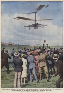 At the Ciampino Military Airport, the Italian Helicopter Manages to Lift and Lower