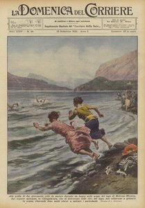 At the Cries of Two Young Men, Stricken by Illness While Bathing in the Waters of Lake Molveno...