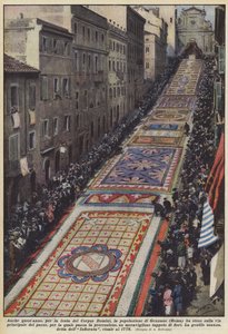 This year too, for the feast of Corpus Domini, the population of Genzano (Rome) laid out on the