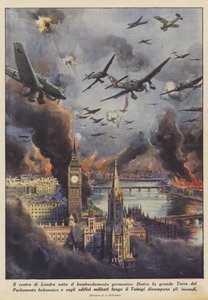 Central London under the Germanic bombing