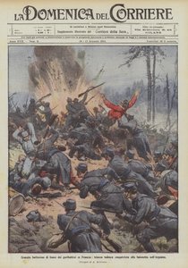 Bloody Baptism of Fire of the Garibaldians in France, German Trench Conquered with Bayonets in the Argonne