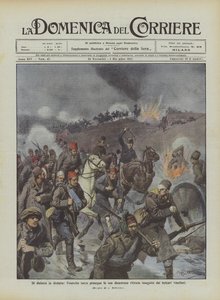 From defeat to defeat, the Turkish army continues its disastrous retreat pursued by the victorious Bulgarians by Achille Beltrame
