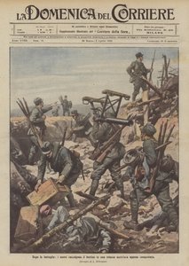After the Battle, Our Troops Collect the Spoils in a Newly Conquered Austrian Trench